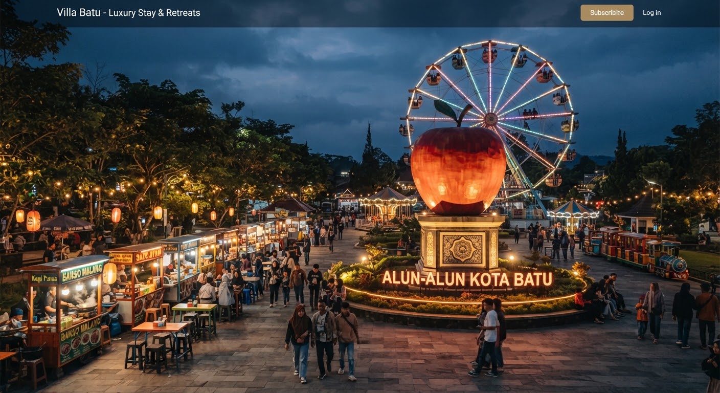 Villa dekat Alun-Alun Kota Batu Jawa Timur